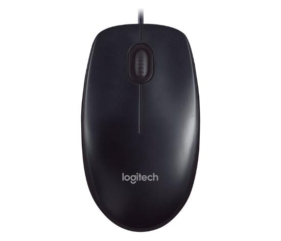 Miška LOGITECH M90, optički, črni