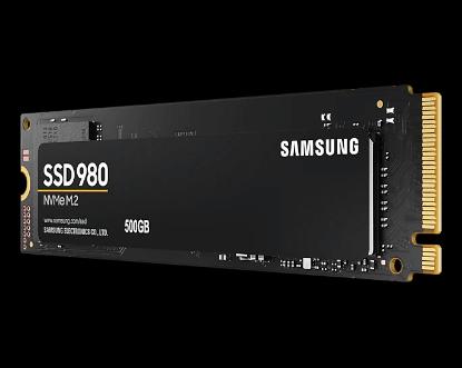 SSD 500GB SAMSUNG 980 NVMe M.2, MZ-V8V500BW, maks. do 3100/2600 MB/s