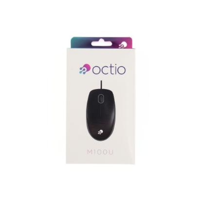 Miška OCTIO M100U, črni, USB