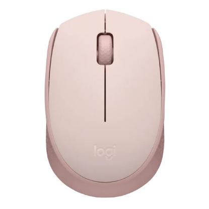 Miška LOGITECH M171, optički, bežični, rozi
