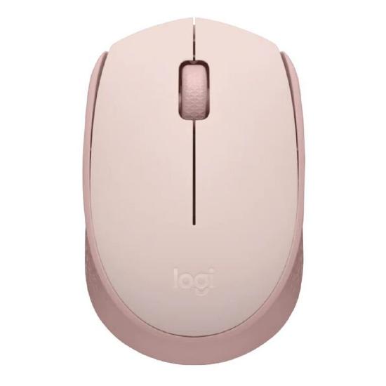 Miška LOGITECH M171, optički, bežični, rozi
