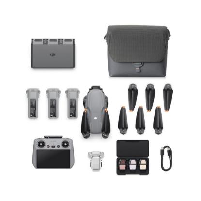 Dron DJI Air 3S Fly More Combo (DJI RC 2), 4K UHD kamera, 3-axis gimbal, vrijeme leta do 45min, upravljanje daljinskim upravljačem, sivi