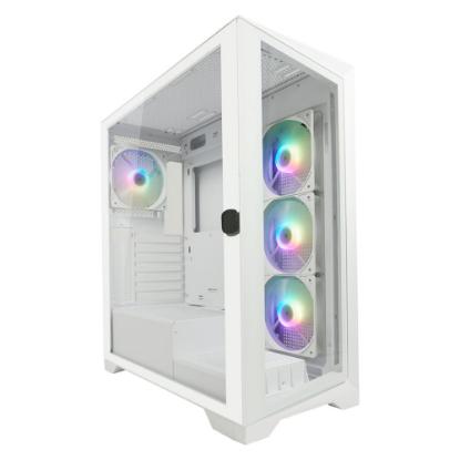 Ohišje LC POWER 806W Crosswind X, MIDI, ATX, window, belo, bez napajalnika