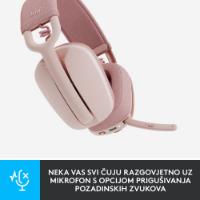 Slušalice LOGITECH Zone Vibe 100, bežične, BT, roze