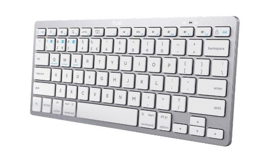 Tipkovnica TRUST Basics, bluetooth, US layout, srebrna