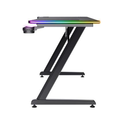 Gaming miza TRUST GXT 710 Luminus Pro, RGB, bežični polnilec, črni
