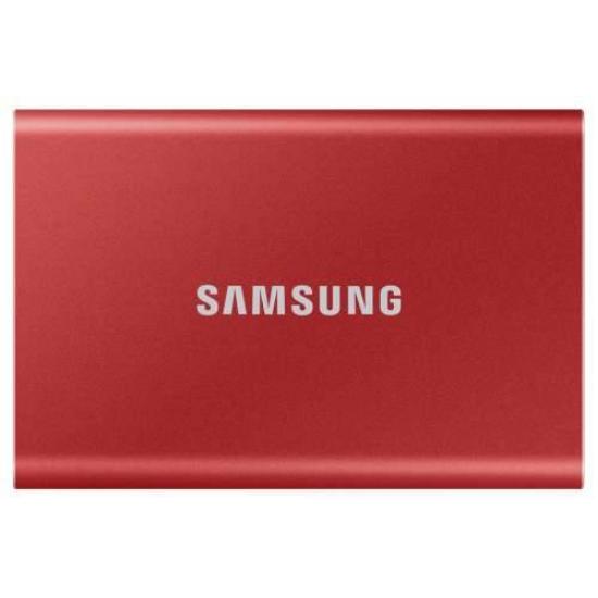 SSD vanjski 1TB SAMSUNG T7, MU-PC1T0R/WW, 1050 MB/s, USB-C, V-Nand, crveni