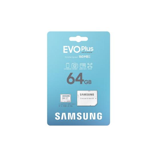 Memorijska kartica SAMSUNG, MicroSDXC, 64GB EVO Plus, MB-MC64SA/EU, class 10