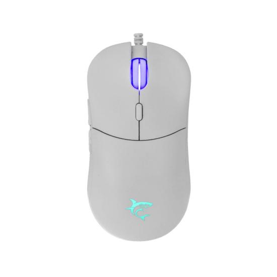 Miška WHITE SHARK GM-5010 Bagdemagus, RGB, 7200dpi, beli, USB