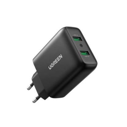 Kućni punjač UGREEN, 36W, 2XUSB-A, QC 3.0, crni