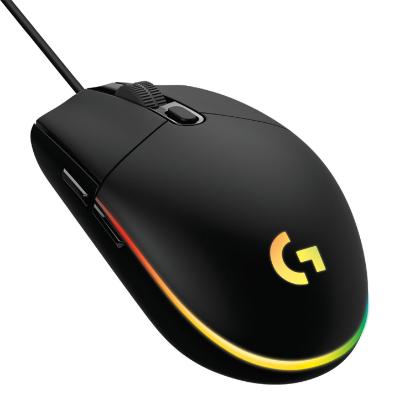 Miška LOGITECH Gaming G102 Lightsync, optički, 8000dpi, črni, USB