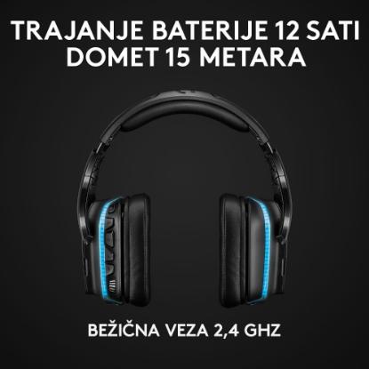 Slušalice LOGITECH Gaming Lightsync G935, 7.1, bežične, crne