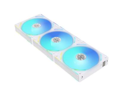 Ventilator LIAN LI Uni Fan AL120 V2 RGB PWM, 120mm, beli, 3 ventilatora, krmilnik