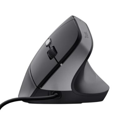 Miška TRUST Bayo II Ergonomic, optički, 2400dpi, črni
