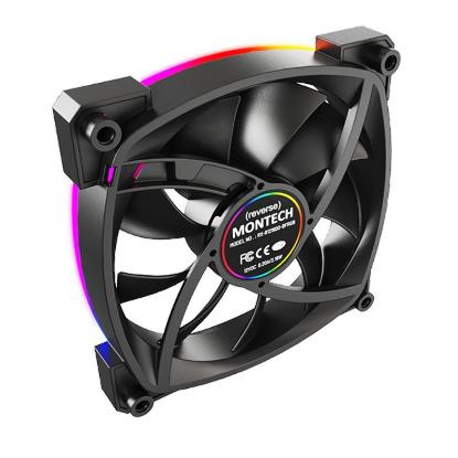 Ventilator MONTECH RX120 PWM, 120mm, 1600 okr/min, RGB, črni