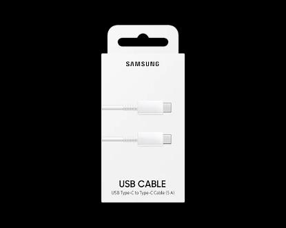Kabel SAMSUNG, USB-C (M) na USB-C (M) 5A, 1m, bijeli