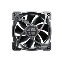 Ventilator MONTECH AX120 PWM, 120mm, 1600 okr/min, RGB, črni