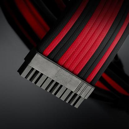 Produžni kablovi za napajanje ANTEC Sleeved Extension Cable Kit, crno-crveni