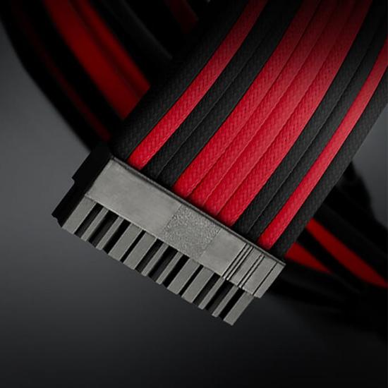 Produžni kablovi za napajanje ANTEC Sleeved Extension Cable Kit, crno-crveni