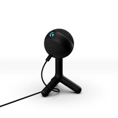 Mikrofon LOGITECH Yeti Orb, RGB, namizni, črni