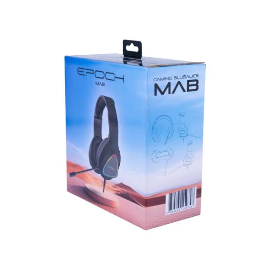 Slušalice EPOCH Mab, RGB, crne
