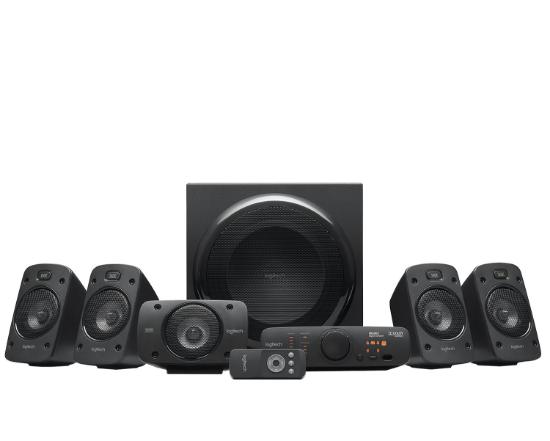 Zvočniki LOGITECH Z906, 5.1, THX, 3D stereo, bežični daljinski, 500W, črni, retail