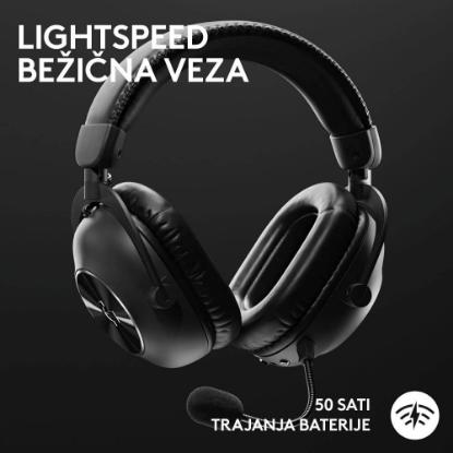 Slušalice LOGITECH G PRO X 2 Lightspeed, 7.1, bežične, crne