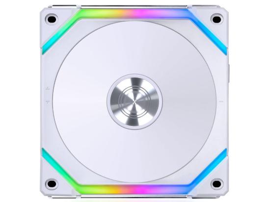 Ventilator LIAN LI Uni Fan SL120 V2 RGB PWM, 120mm, beli, 3 ventilatora, krmilnik