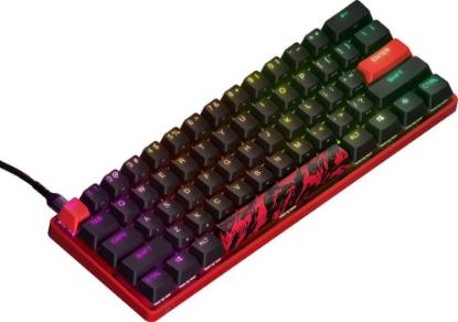Tipkovnica STEELSERIES Apex 9 Mini Faze Clan, RGB, mehanička, OptiPoint switch, US layout, USB, crveno-črna