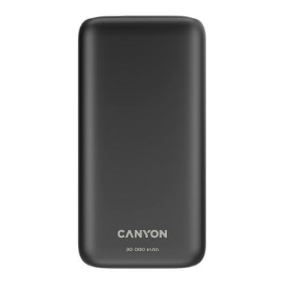 Mobilni USB punjač CANYON PB-301, 20W, 30000 mAh, crni
