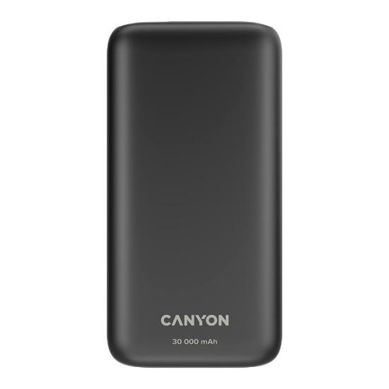 Mobilni USB punjač CANYON PB-301, 20W, 30000 mAh, crni