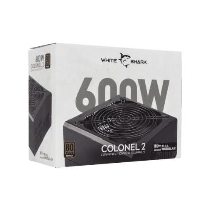 Napajlnik 600W, WHITE SHARK Colonel-2, 140mm vent., 80+ Bronze, modularno
