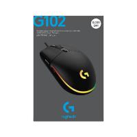 Miška LOGITECH Gaming G102 Lightsync, optički, 8000dpi, črni, USB