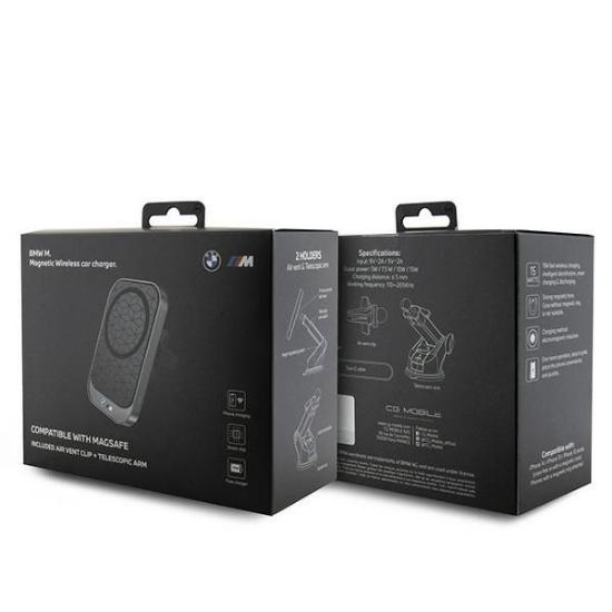 Držač za smartphone CG MOBILE BMW BMMWCCMPGPK, za auto, bežično punjenje, 15W, magnetni, crni