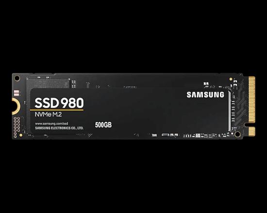 SSD 500GB SAMSUNG 980 NVMe M.2, MZ-V8V500BW, maks. do 3100/2600 MB/s