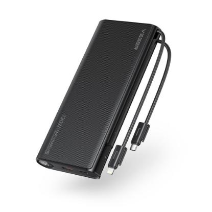 Mobilni USB punjač VEGER TC130, 25000 mAh, crni