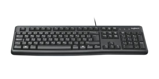 Tipkovnica LOGITECH K120, črna, USB, retail