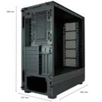 Ohišje LC POWER 900B Lumaxx Gloom ARGB, MIDI, ATX, črno, 7 ventilatora, bez napajalnika