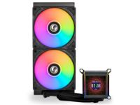 Vodno hlajenje LIAN LI GALAHAD II LCD 280, ARGB, LCD ekran, CPU hlađenje, za Intel i AMD, crno