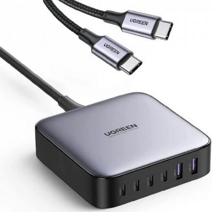 Kućni punjač UGREEN, 200W GaN II, 2XUSB-A, 4XUSB-C, crno-sivi