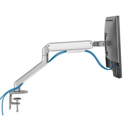 Stalak za monitor WHITE SHARK GMS-3207 Neferites I, stolni, do 32", za 1 monitor, srebrni