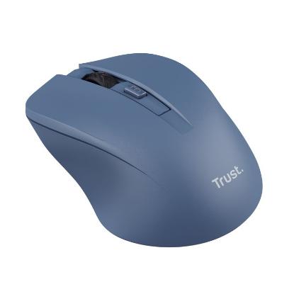 Miška TRUST Mydo Silent, optički, bežični, 1800dpi, modri