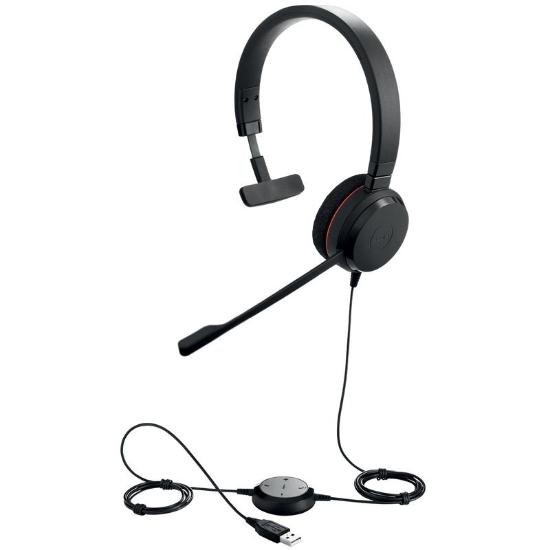 Slušalice JABRA Evolve 20 UC, on-ear, Mono, USB-A, crne