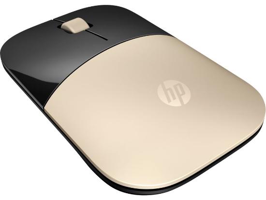 Miška HP Z3700, optički, bežični, 1200dpi, zlatni