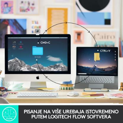 Tipkovnica LOGITECH MX Keys mini, brezžična, BT, roza