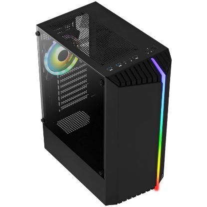 Ohišje AEROCOOL Bionic v2, MIDI,ATX, window,črno, bez napajalnika