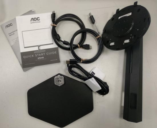 RABLJENI - Gaming monitor 27" AOC 27G4X, FHD, IPS, 180Hz, 1ms, 300cd/m2, G-Sync, pivot, zvučnici, crni