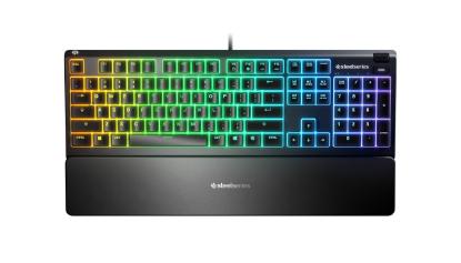 Tipkovnica STEELSERIES Apex 3, RGB, US layout, USB, črna