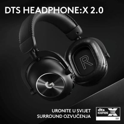 Slušalice LOGITECH G PRO X 2 Lightspeed, 7.1, bežične, crne
