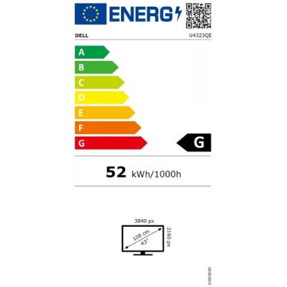 Premium monitor 43" DELL U4323QE, 4K UHD, IPS, 60Hz, 5ms, 350cd/m2, zvočnici, sivi